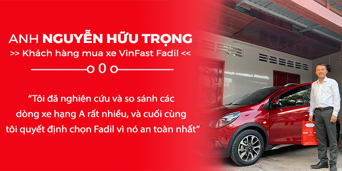 giao xe VinFast Fadil tiêu chuẩn tận nhà