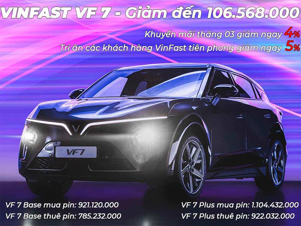 giá xe vinfast vf 7 mới nhất